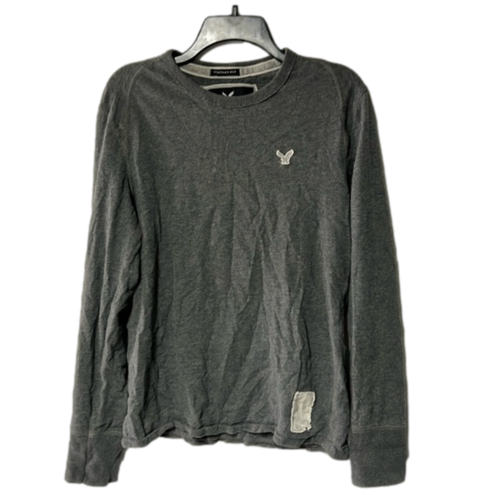 Men’s American Eagle Vintage Fit gray long sleeve shirt size S Small